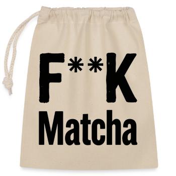 Attitude de matcha de - Sac cadeau en coton avec cordon (25 x 30 cm) - nature - Devant