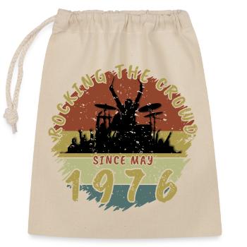 50e anniversaire Faire vibrer la foule DRM 05/1976 - Sac cadeau en coton avec cordon (25 x 30 cm) - nature - Devant