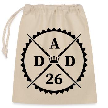 dad_26 - Verschließbarer Geschenkbeutel aus Baumwolle (25x30cm) - Natur - Vorne