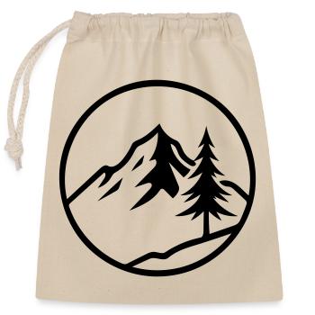nature - Sac cadeau en coton avec cordon (25 x 30 cm) - nature - Devant