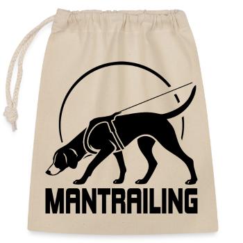 Foxhound Mantrailing Hundesport Hund Wilsigns - Verschließbarer Geschenkbeutel aus Baumwolle (25x30cm) - Natur - Vorne
