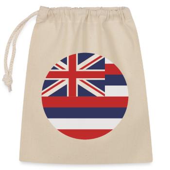 Hawaii state - Closable cotton gift bag (25x30cm) - nature - Front