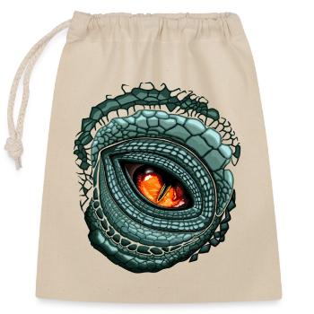 Primal Eye Predator - Closable cotton gift bag (25x30cm) - nature - Front