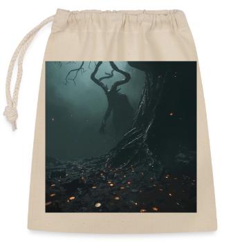 Weles, der slawische Gott der Unterwelt – Dunkle Fantasy - Verschließbarer Geschenkbeutel aus Baumwolle (25x30cm) - Natur - Vorne
