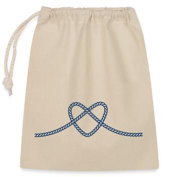 The heart that unites us - Closable cotton gift bag (25x30cm) - nature - Front