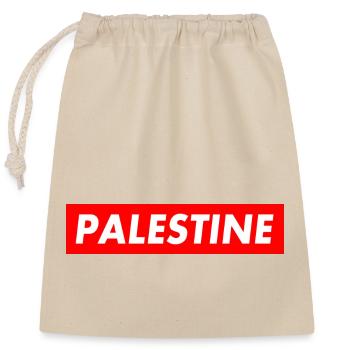 Palestine - Closable cotton gift bag (25x30cm) - nature - Front