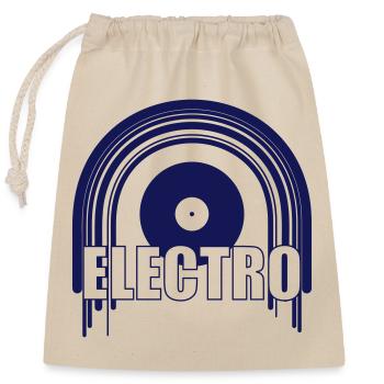 Electro - Sac cadeau en coton avec cordon (25 x 30 cm) - nature - Devant
