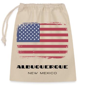 Albuquerque, New Mexico, USA - Verschließbarer Geschenkbeutel aus Baumwolle (25x30cm) - Natur - Vorne