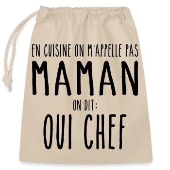 Cooking Mom the Cook Cooking Mom Mother - Verschließbarer Geschenkbeutel aus Baumwolle (25x30cm) - Natur - Vorne