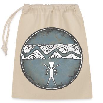 Maori Design - Sac cadeau en coton avec cordon (25 x 30 cm) - nature - Devant