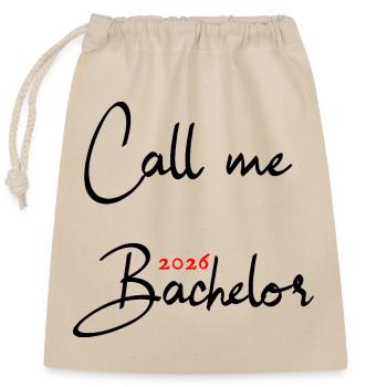Licence 2026 Doctorat - Sac cadeau en coton avec cordon (25 x 30 cm) - nature - Devant