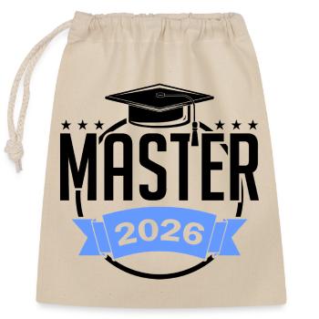 Master 2026 Graduation Graduation - Closable cotton gift bag (25x30cm) - nature - Front