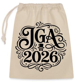Jga 2026 Enterrement de vie de garçon - Sac cadeau en coton avec cordon (25 x 30 cm) - nature - Devant