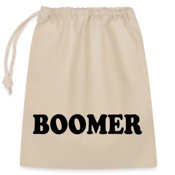 Boomer - Verschließbarer Geschenkbeutel aus Baumwolle (25x30cm) - Natur - Vorne