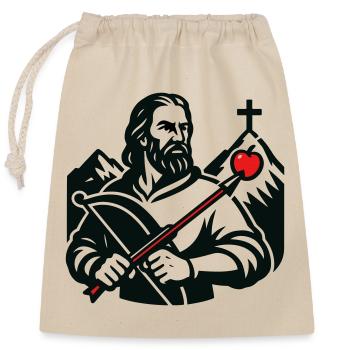 Figure légendaire de la Suisse - Sac cadeau en coton avec cordon (25 x 30 cm) - nature - Devant