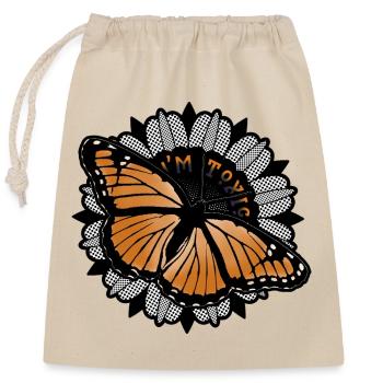Toxic Beauty – Monarch Butterfly Art  - Closable cotton gift bag (25x30cm) - nature - Front