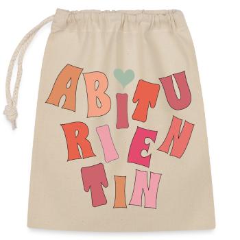 High school graduate - Closable cotton gift bag (25x30cm) - nature - Front