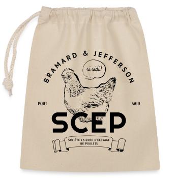 Cadeau humour SCEP - OSS 117, film cinéma parodie - Sac cadeau en coton avec cordon (25 x 30 cm) - nature - Devant