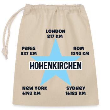 Hohenkirchen Baltic Sea Holiday Holidays Mecklenburg - Closable cotton gift bag (25x30cm) - nature - Front