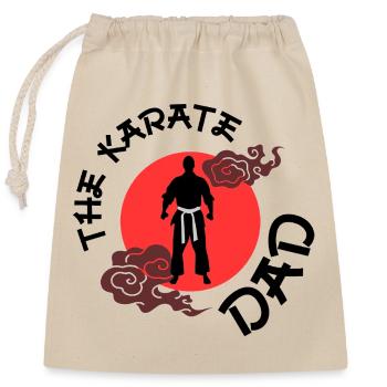 The Karate Dad - Sac cadeau en coton avec cordon (25 x 30 cm) - nature - Devant