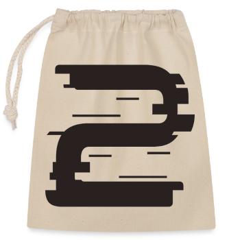 2 - Sac cadeau en coton avec cordon (25 x 30 cm) - nature - Devant