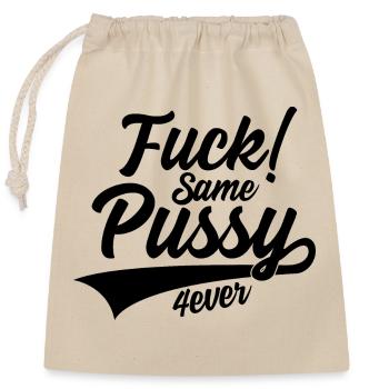 FUCK SAME CHATTE 4 EVER JGA CÉLIBATAIRE - Sac cadeau en coton avec cordon (25 x 30 cm) - nature - Devant