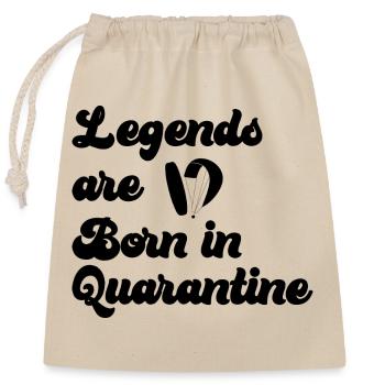 Grossesse Baby shower Babyshower Boy Girl - Sac cadeau en coton avec cordon (25 x 30 cm) - nature - Devant