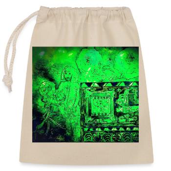 Afghanischer Traum - Verschließbarer Geschenkbeutel aus Baumwolle (25x30cm) - Natur - Vorne