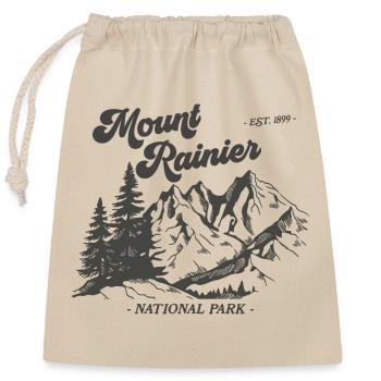 Mont Rainier Nationla Park Montagnes de Washington - Sac cadeau en coton avec cordon (25 x 30 cm) - nature - Devant