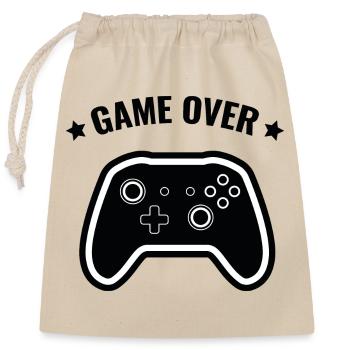 game over - Sac cadeau en coton avec cordon (25 x 30 cm) - nature - Devant