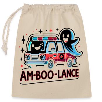 Am-Boo-Lance Ambulance Driver Paramedics EMS Hallo - Closable cotton gift bag (25x30cm) - nature - Front