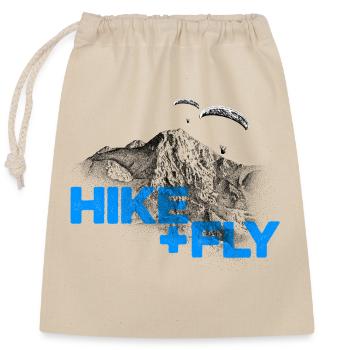 Hike & Fly Parapente bleu - Sac cadeau en coton avec cordon (25 x 30 cm) - nature - Devant