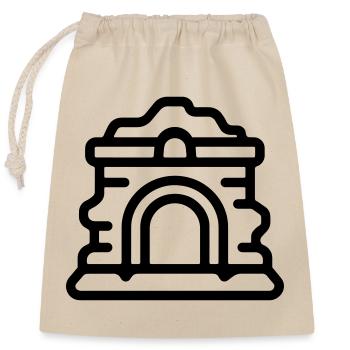 ruines - Sac cadeau en coton avec cordon (25 x 30 cm) - nature - Devant