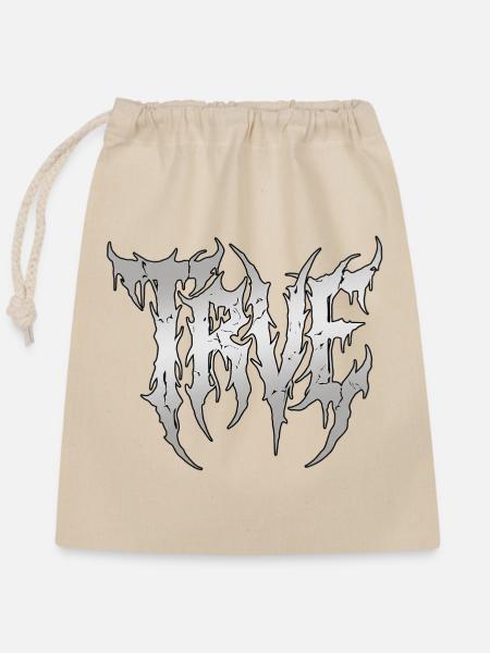 Heavy Metal Trve Truth - Verschließbarer Geschenkbeutel aus Baumwolle (25x30cm) - Natur