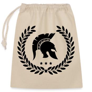 Spartiates - Sac cadeau en coton avec cordon (25 x 30 cm) - nature - Devant