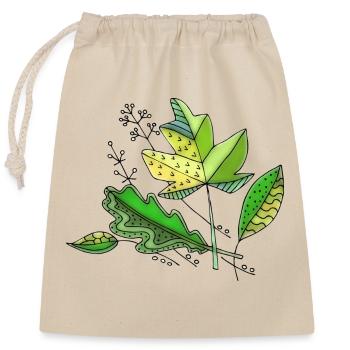 List - Closable cotton gift bag (25x30cm) - nature - Front