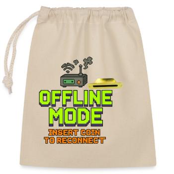 Jeux rétro Création de mode hors ligne - Sac cadeau en coton avec cordon (25 x 30 cm) - nature - Devant