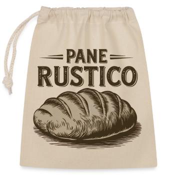 Pane Rustico – Brot - Verschließbarer Geschenkbeutel aus Baumwolle (25x30cm) - Natur - Vorne