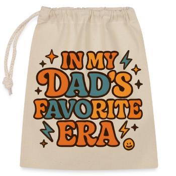 In My Dad's Favorite Era Daughter Families Humor - Closable cotton gift bag (25x30cm) - nature - Front