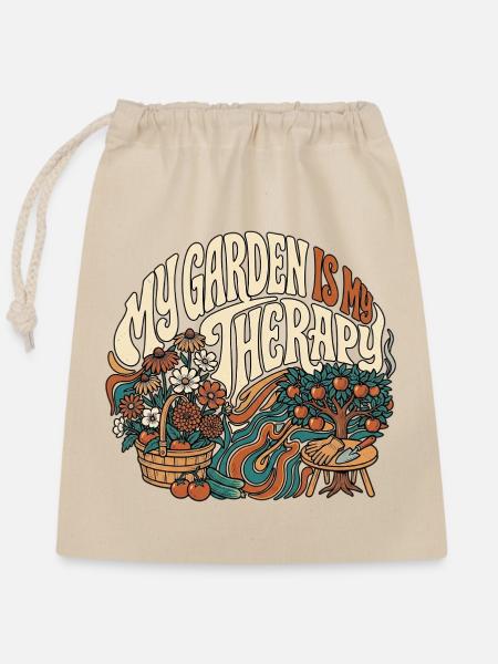 Garden Gardening - Verschließbarer Geschenkbeutel aus Baumwolle (25x30cm) - Natur