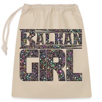 balkan croatia bosnia serbia juge exyu boy girl - Closable cotton gift bag (25x30cm) - nature - Front