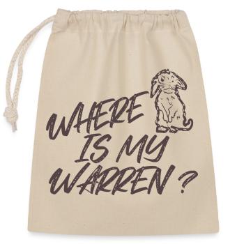Labyrinth - Funny Proverb - Closable cotton gift bag (25x30cm) - nature - Front