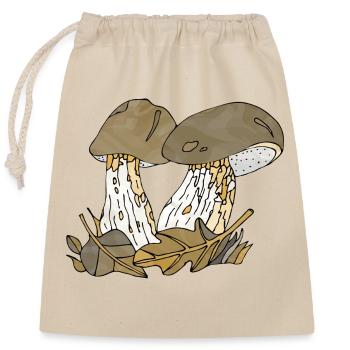 Fungi - Closable cotton gift bag (25x30cm) - nature - Front