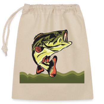 fish, fish, fishing, lake, sea, fishing, fauna, exotic - Closable cotton gift bag (25x30cm) - nature - Front