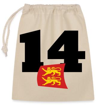 Normandie - Calvados - France - Sac cadeau en coton avec cordon (25 x 30 cm) - nature - Devant