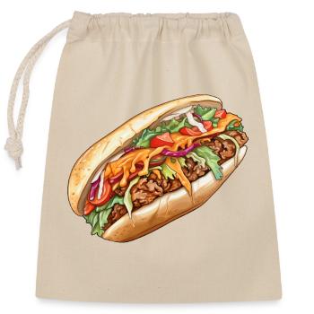 Döner Kebap - Sac cadeau en coton avec cordon (25 x 30 cm) - nature - Devant