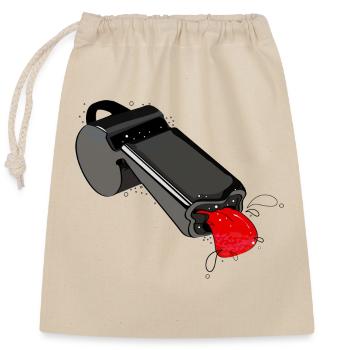 Coup d’envoi - Sac cadeau en coton avec cordon (25 x 30 cm) - nature - Devant