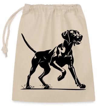 Magyar Vizsla - Closable cotton gift bag (25x30cm) - nature - Front