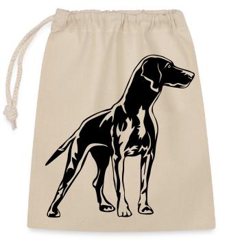 Magyar Vizsla - Closable cotton gift bag (25x30cm) - nature - Front