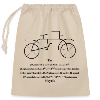 Bicycle - bicycle - Closable cotton gift bag (25x30cm) - nature - Front